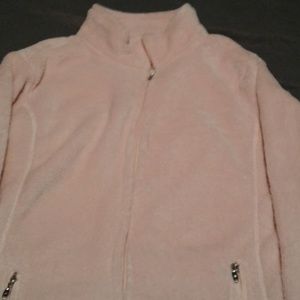 Pink plush jacket